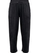 Loose velour trousers, Black, Packshot image number 0