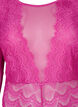 Bodystocking with lace and mesh, Fuchsia Red, Packshot image number 2