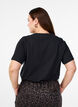 T-shirt in organic cotton with a round neck, Black, Model image number 1