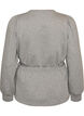 Blouse with tie and puff sleeves, Grey, Packshot image number 1