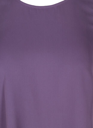Sleeveless top in an A-line and round neckline, Loganberry, Packshot image number 2