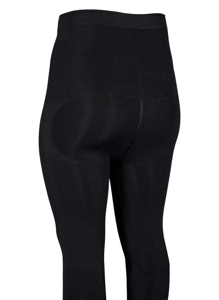 Shapewear leggings with high waist, Black, Packshot image number 2