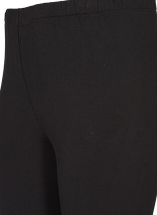 Lined cotton leggings, Black, Packshot image number 3