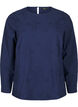 Long-sleeved blouse with embroidery, Blue, Packshot image number 0