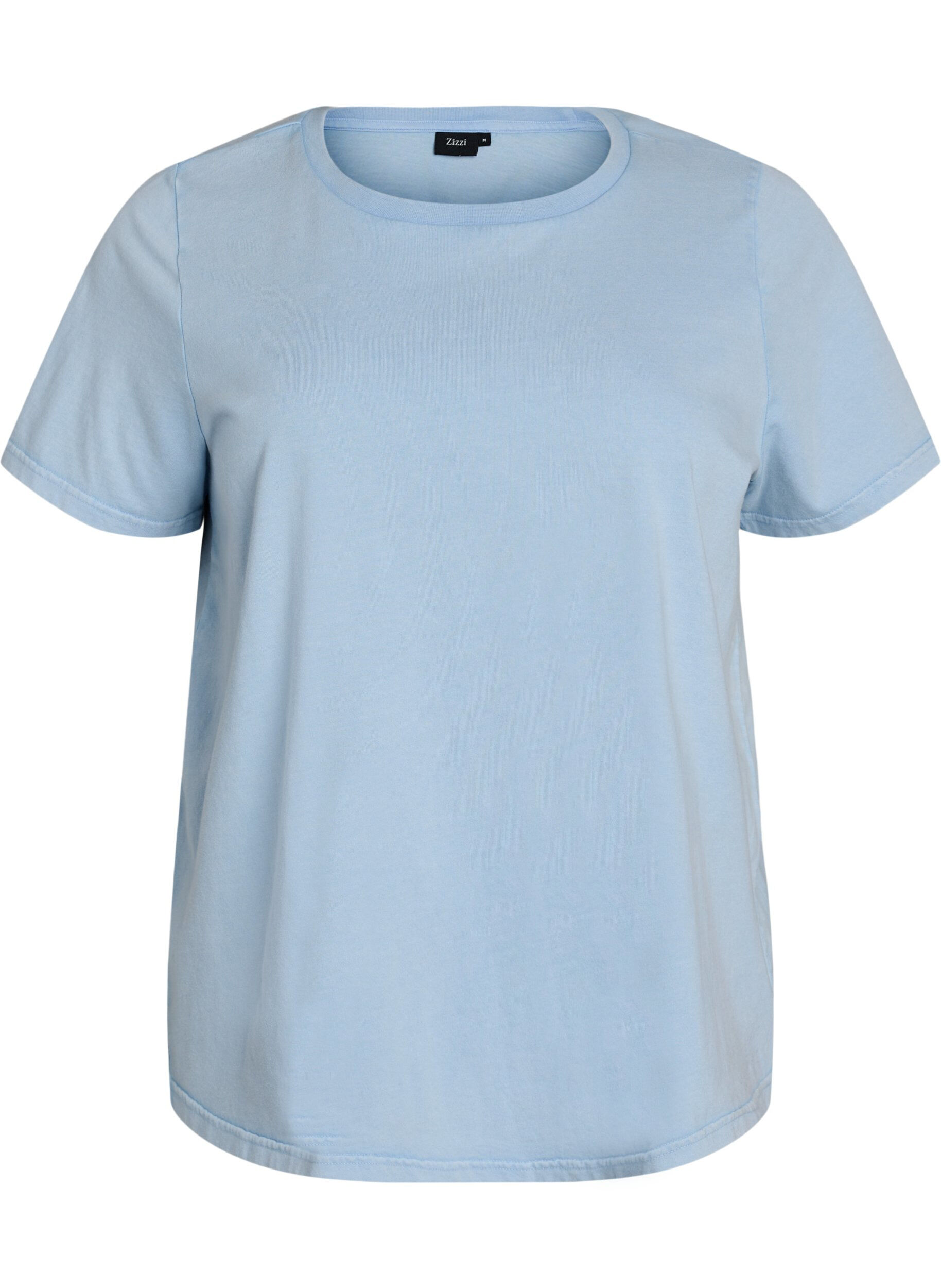ZizzifashionOrganic cotton graphic T-shirt, Light Blue, Packshot image number 0