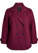 Short coat with double-breasted button closure, Dark Bordeaux, Packshot image number 0