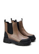 Wide fit - Croco Chelsea boot in leather, Pine Bark, Packshot image number 1