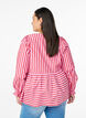 Blouse with stripes and bows, Red, Model image number 2