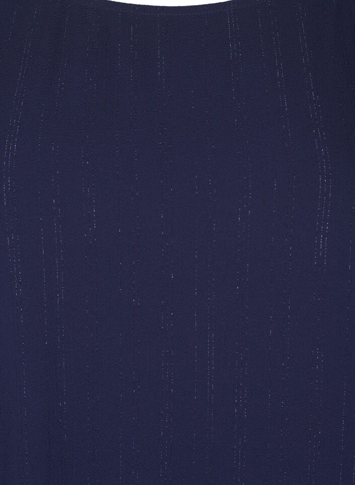 Blouse with silver glitter, Blue, Packshot image number 2