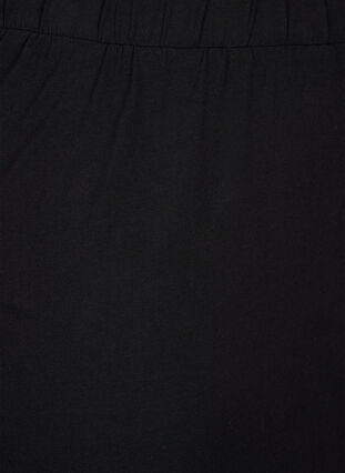 Long skirt in cotton with slit, Black, Packshot image number 2