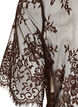 Sheer lace midi dress with short sleeves, Brown, Packshot image number 3