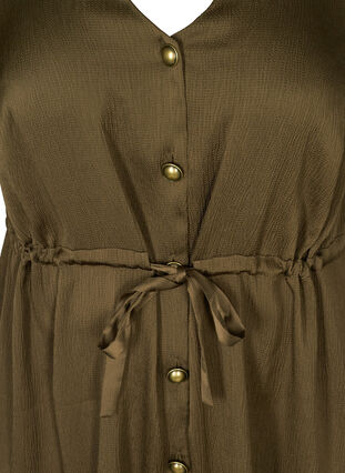 Dress with buttons and a waist tie, Ivy Green, Packshot image number 2
