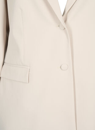 Classic blazer with button fastening, Pumice Stone, Packshot image number 2