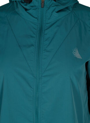 Sports jacket with a hood and zip, Balsam, Packshot image number 2
