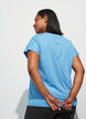 Loose training t-shirt with v-neck, Light Blue, Model image number 2