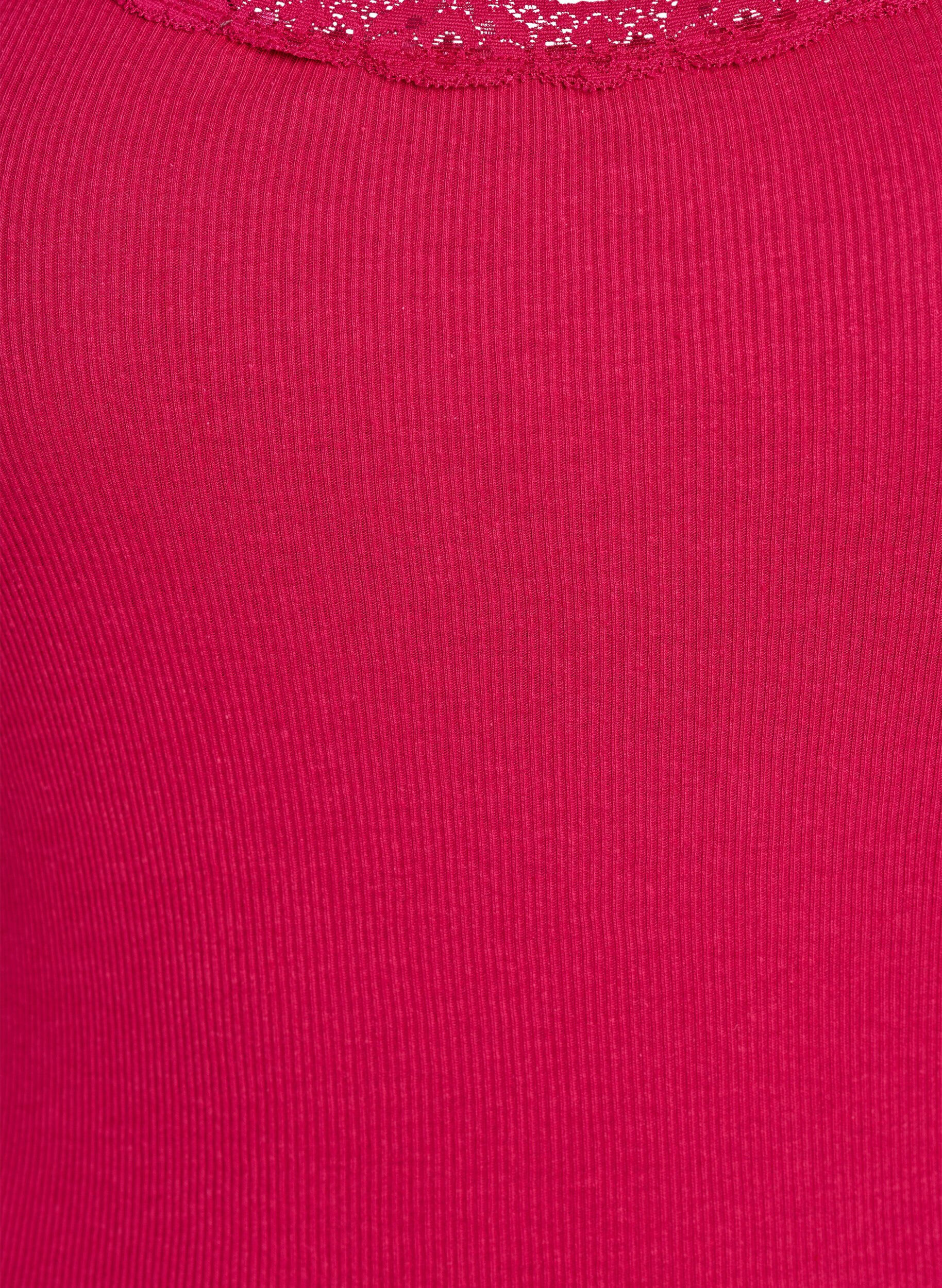 ZizzifashionTop with lace trim, Pink, Packshot image number 2
