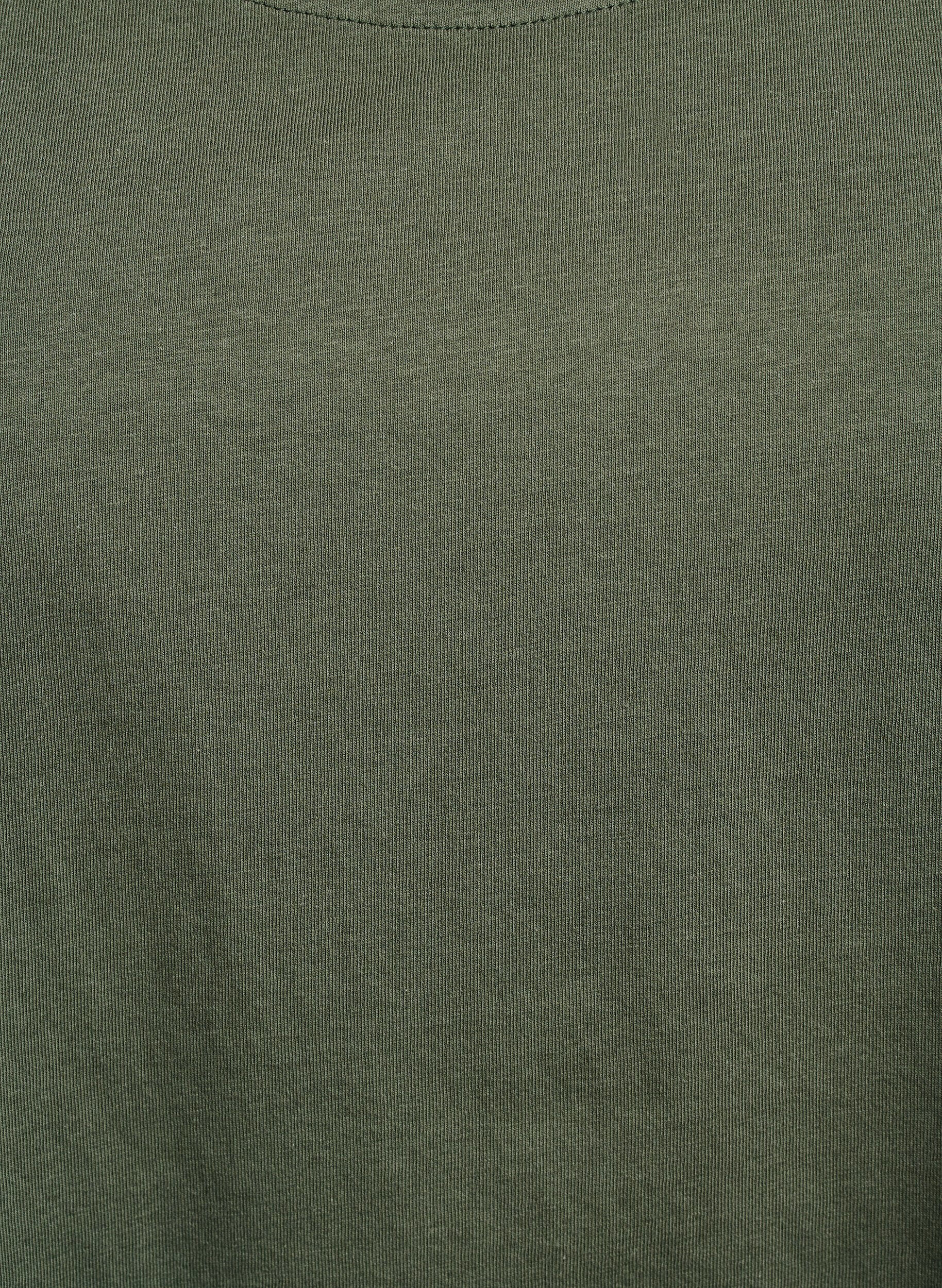 Zizzifashion Cotton top with a-shape, Green, Packshot image number 2