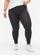 Viscose leggings with leopard print, Grey, Model image number 0