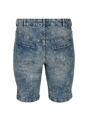 High waisted denim shorts, Light blue denim, Packshot image number 1