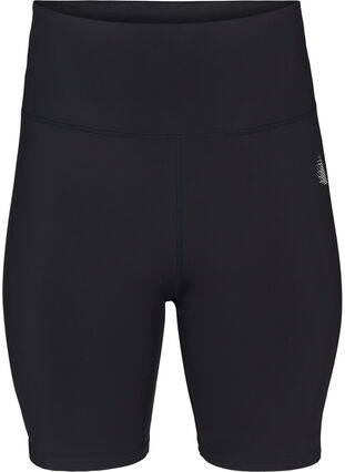 Close-fitting exercise shorts, Black, Packshot image number 0