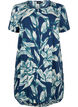 Dress with print and short sleeves, Blue, Packshot image number 0