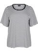 T-shirt with TENCEL&trade; Lyocell and stripes, White, Packshot image number 0