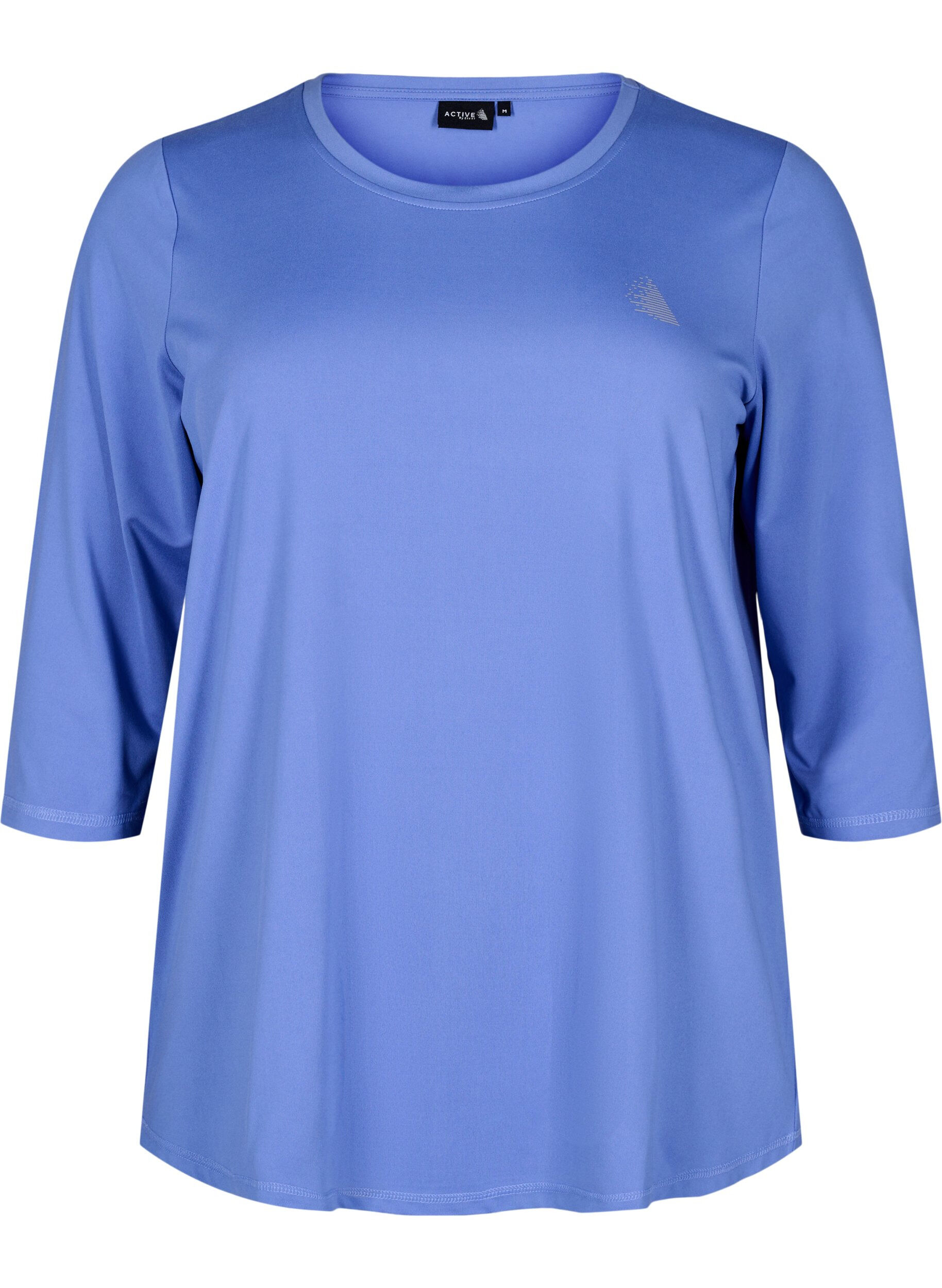 Zizzifashion Sports top with 3/4 sleeves, Blue, Packshot image number 0