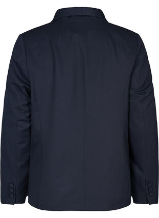 Classic blazer with shoulder pads, Night Sky, Packshot image number 1