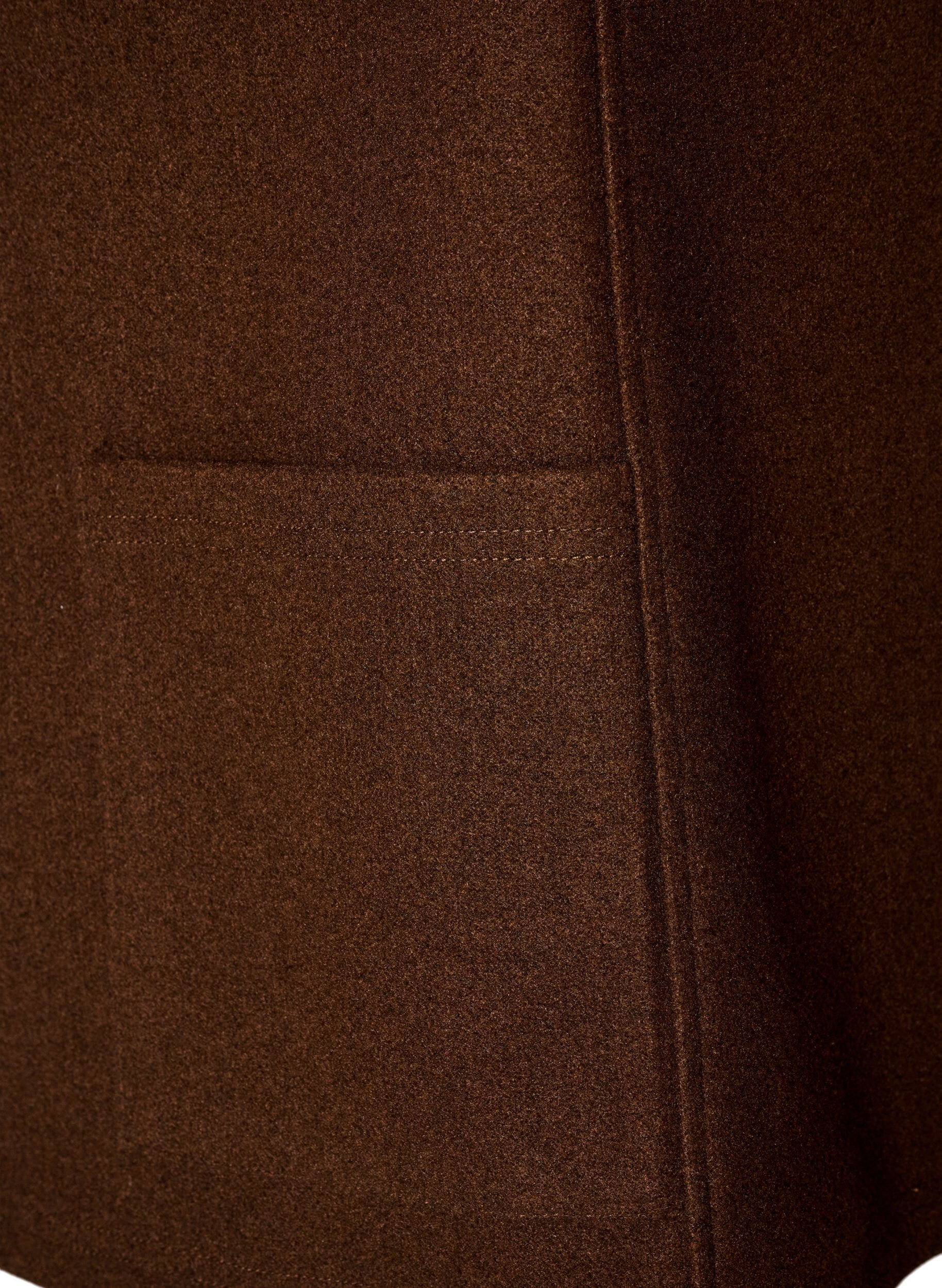 ZizzifashionV-neck vest with buttons, Brown, Packshot image number 3
