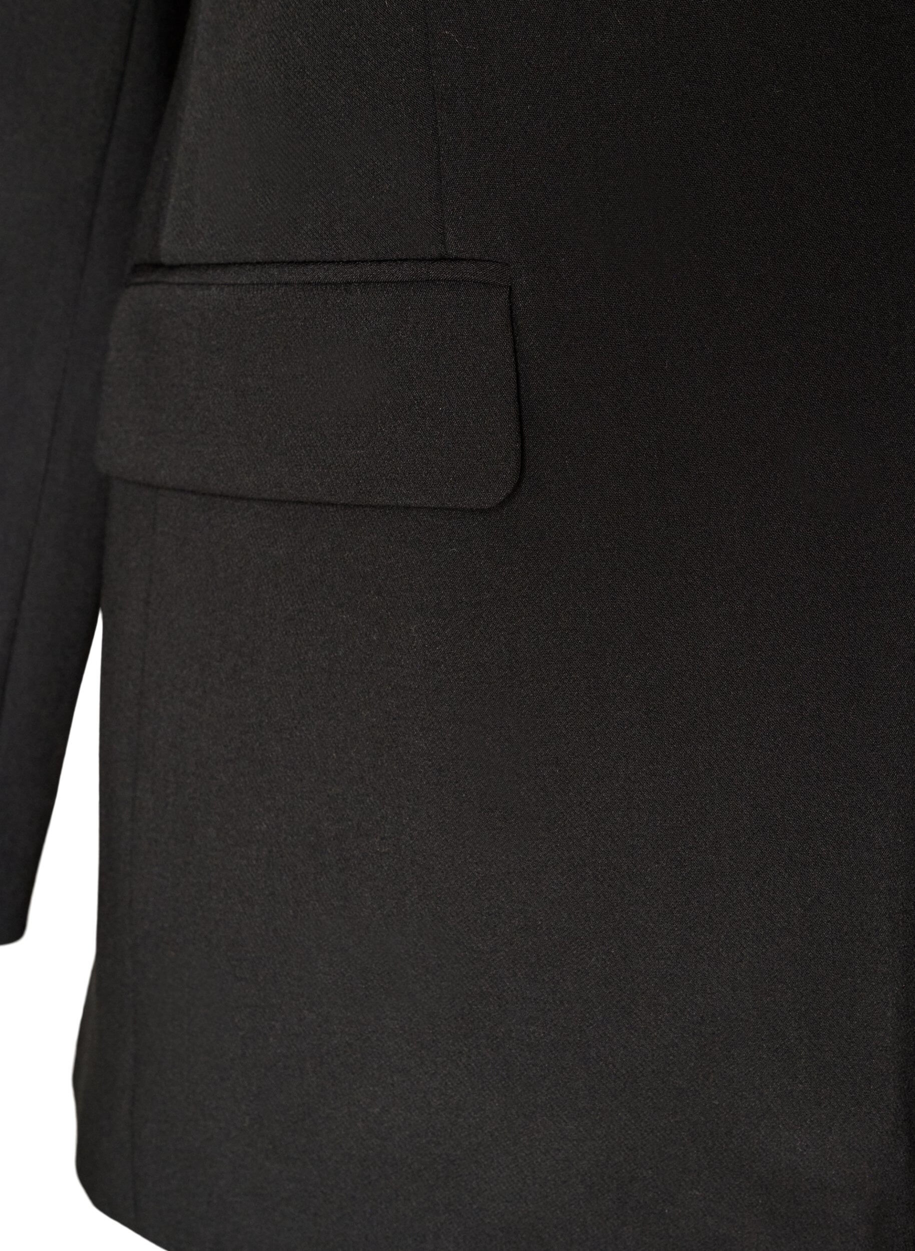 ZizzifashionBlazer with back vent and tie detail, Black, Packshot image number 3