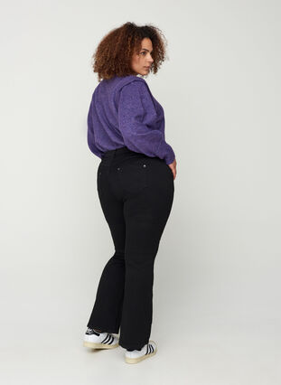 High-waisted bootcut Ellen jeans, Black, Model image number 0