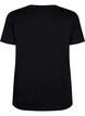 Cotton T-shirt with text, Black W. Pasadena, Packshot image number 1