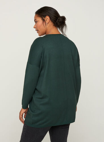 MOLYMPIA, L/S, PULLOVER, Darkest Spruce, Model image number 1