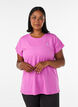 Solid-coloured training T-shirt, Purple, Model image number 0
