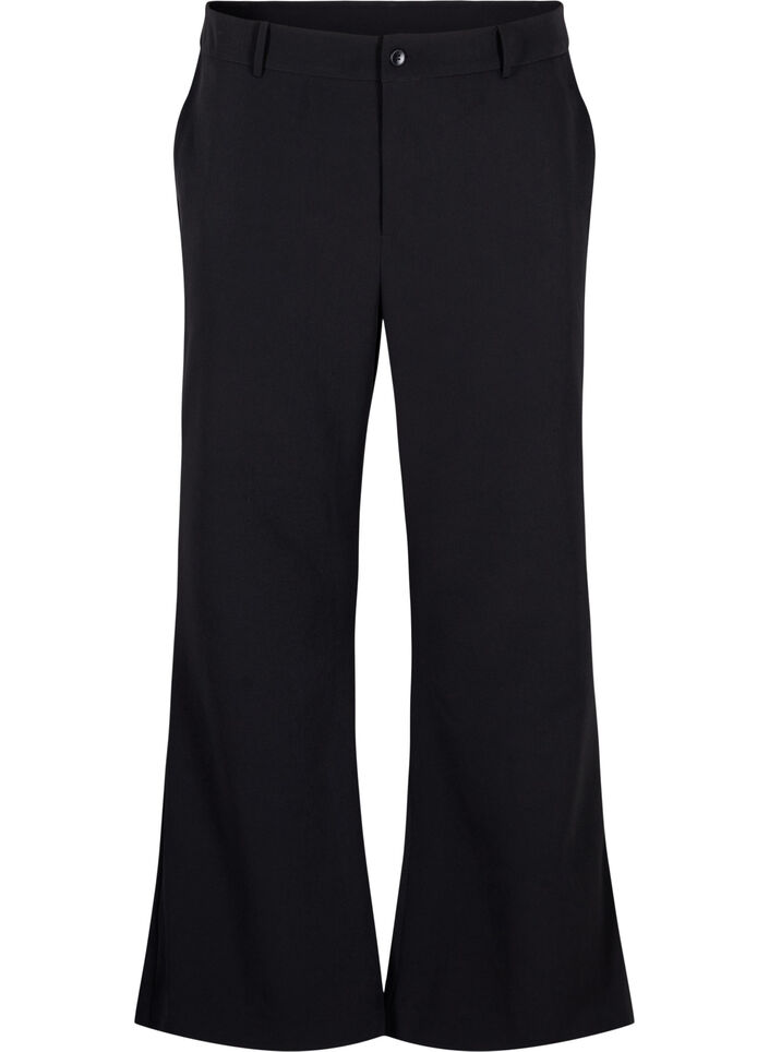 Bootcut trousers, Black, Packshot image number 0