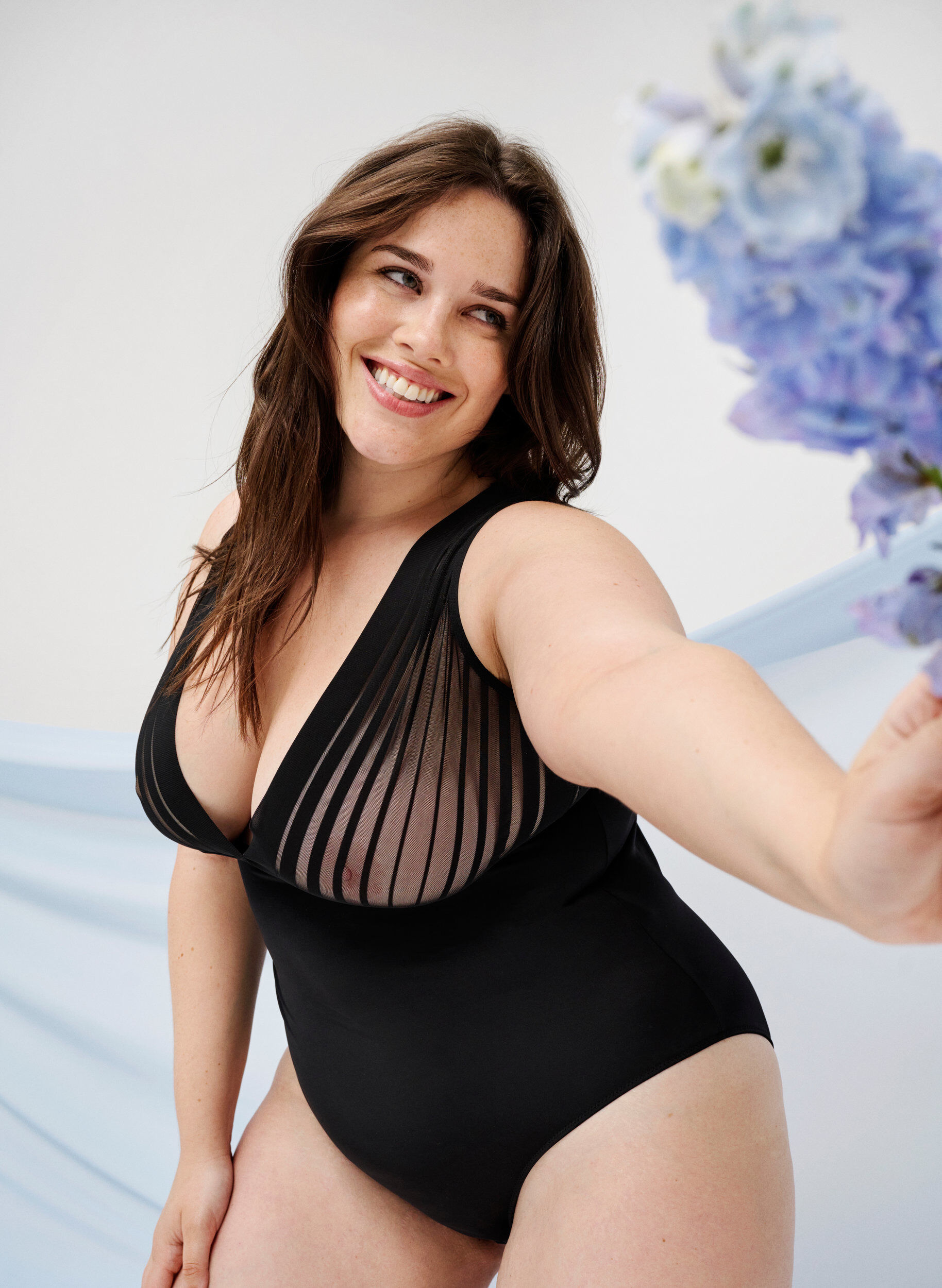 Zizzifashion Body with mesh, Black, Image image number 0