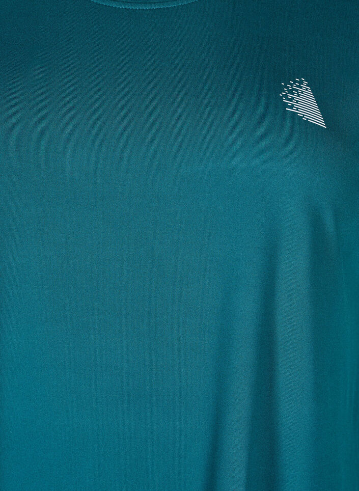 Long workout T-shirt, Green, Packshot image number 2