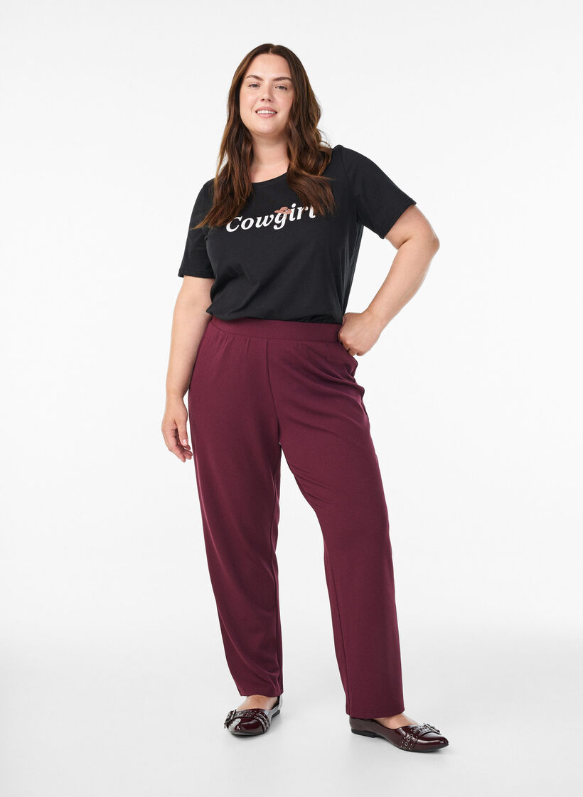 FLASH - T-shirt with print, Black, Model