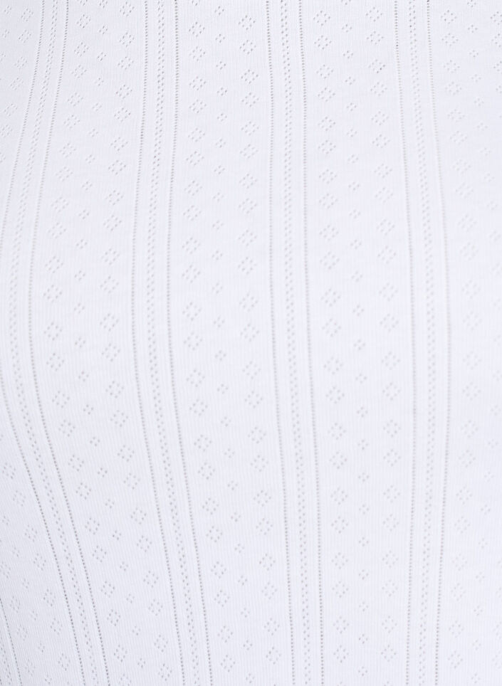 Cotton T-shirt with eyelet embroidery, White, Packshot image number 2