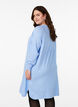 Knitted dress with a round neck and knitted pattern, Della R. Blue Mel., Model image number 2