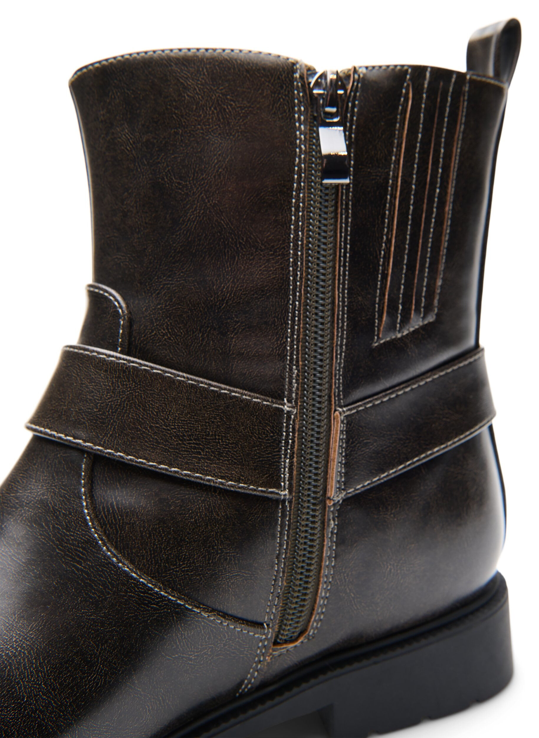 ZizzifashionShort biker boot, Brown, Packshot image number 4