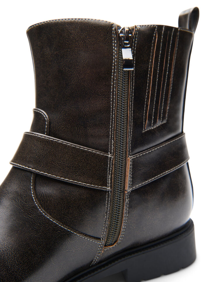Short biker boot, Brown, Packshot image number 4
