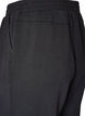Loose jersey trousers with high waist and pockets, Black, Packshot image number 3