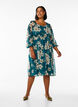 Chiffon party dress with long sleeves, Green, Model image number 1