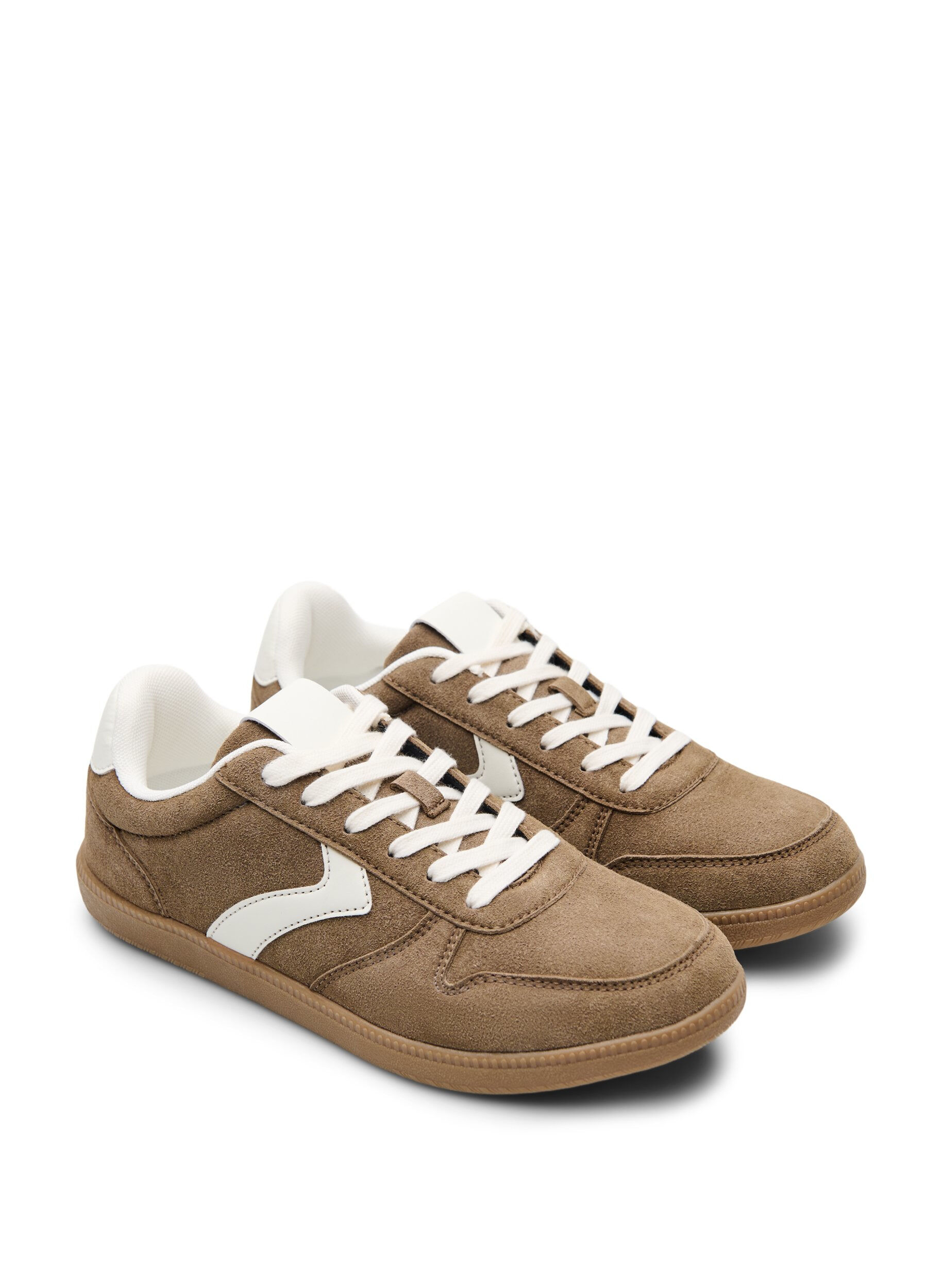 Zizzifashion Faux suede sneakers, Brown, Packshot image number 1