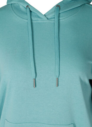 Sweatshirt with hood and pockets, Cameo Blue, Packshot image number 2