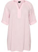 Cotton tunic with a V-neck, Rose, Packshot image number 0