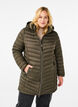 Lightweight jacket with pockets and detachable hood, Green, Model image number 0