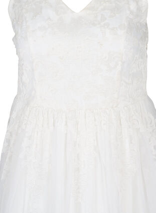 Sleeveless v-neckline wedding dress, Star White, Packshot image number 2