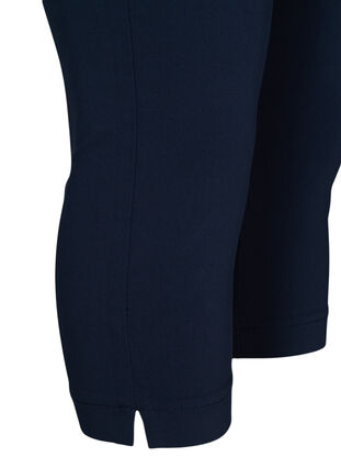 Close-fitting cropped trousers, Navy, Packshot image number 3